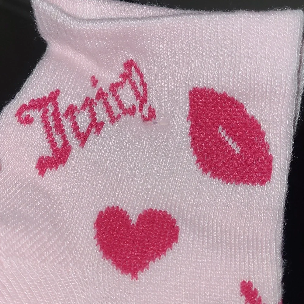 Juicy Couture Black, Pink & White Socks - 8 Pairs